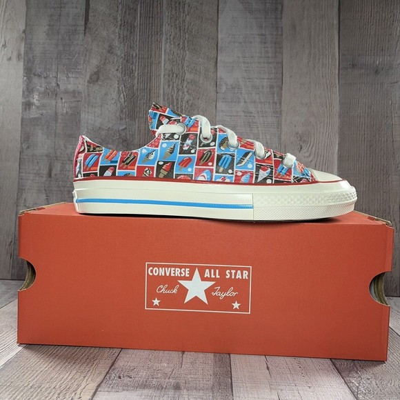 Converse Chuck 70 Frozen Treats Youth Sneakers Soft Red Blue Size 3 A00519F - Picture 2 of 15